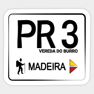 Madeira Island PR3 VEREDA DO BURRO logo Sticker
